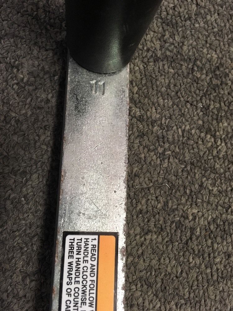 Generic Replacement Winch Handle, 11" Steel Handle With Plastic Handle