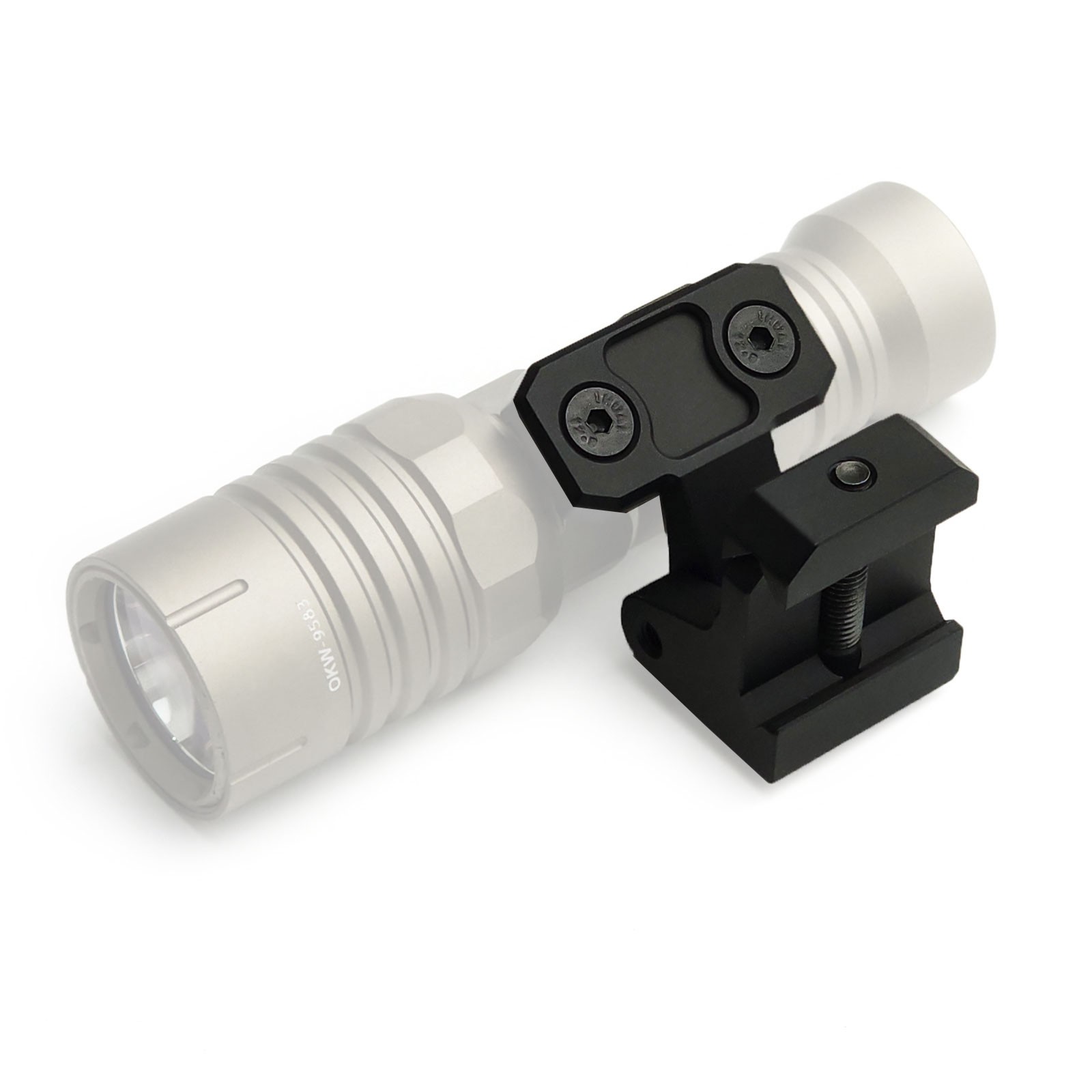 Foldable Tactical Weapon Flashlight Light Mount For Picatinny MLOK Rail-mounted