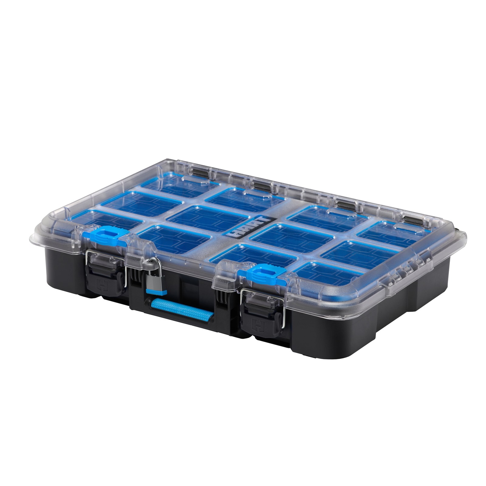 Stack System Tool Box with Removable Organizer Bins Fits Modular Storage System