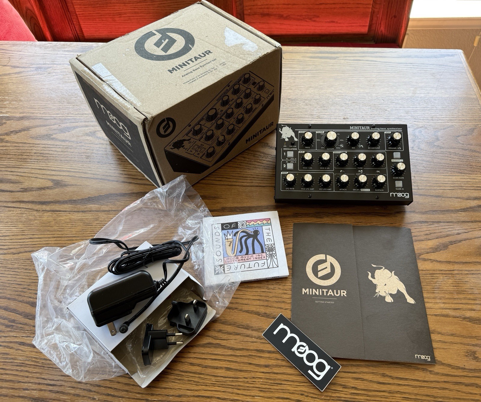 Moog Minitaur Bass Synthesizer Open Box Fully Functional W/ Power Supply Look!