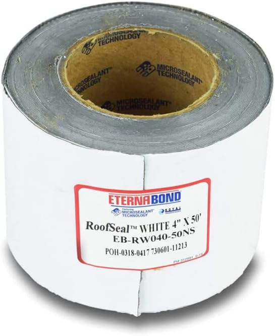 EternaBond RV Mobile Home Roof Seal Sealant Tape & Leak Repair Tape 4 x 50 Roll