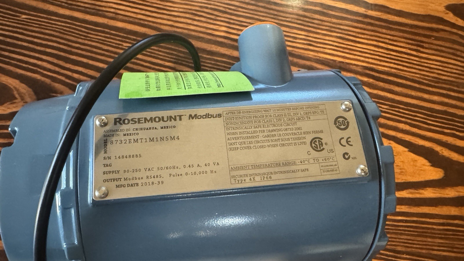 Rosemount Emerson 8732 Flow meter 8732emt1m1n5m4