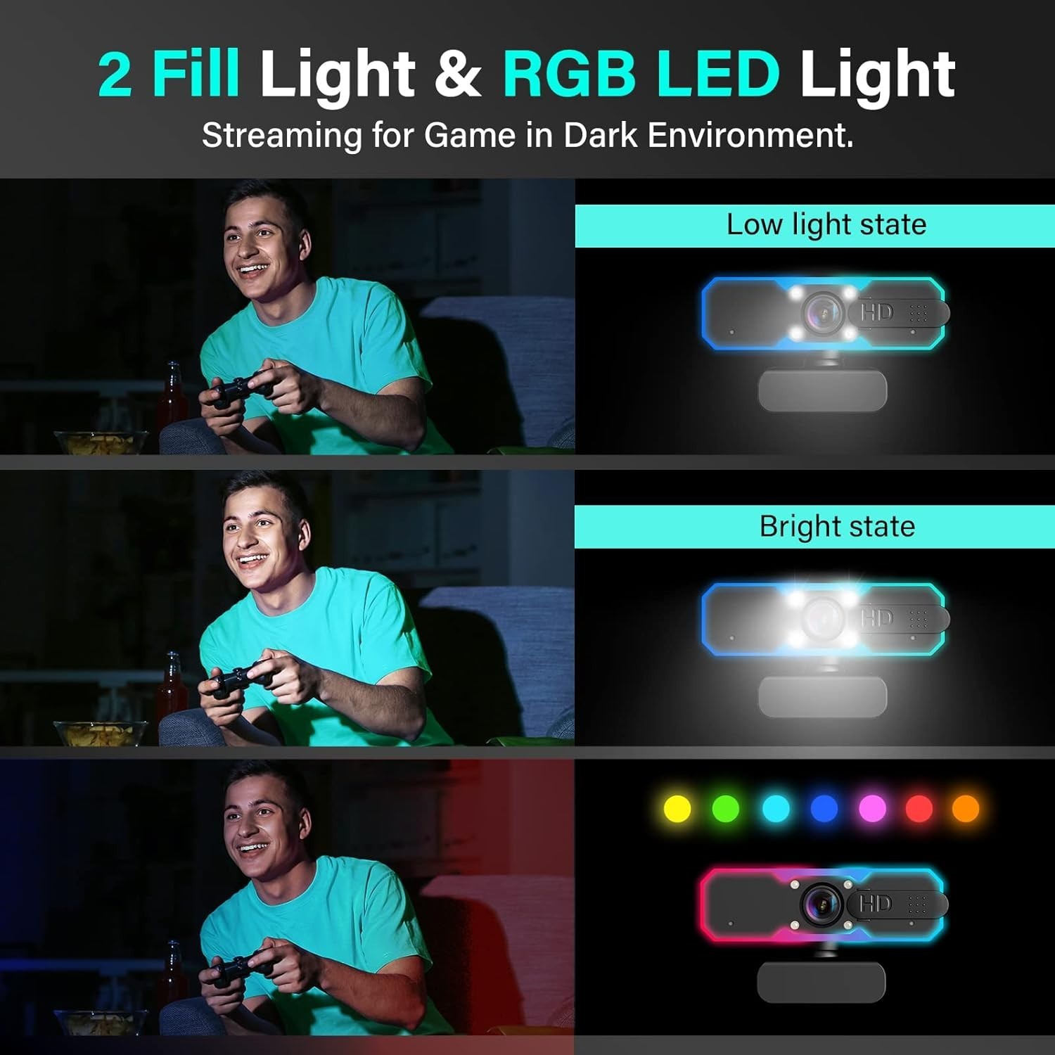 Streaming Camera for Gaming and Video Calling`-~