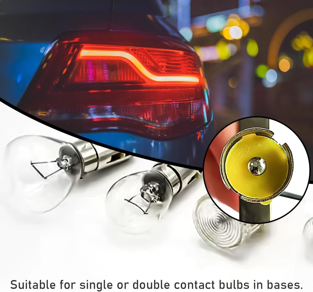 2PCS Car Light Bulb Socket, BA15S 1156 LED Light Bulb Socket Holder, Vehicle Lig