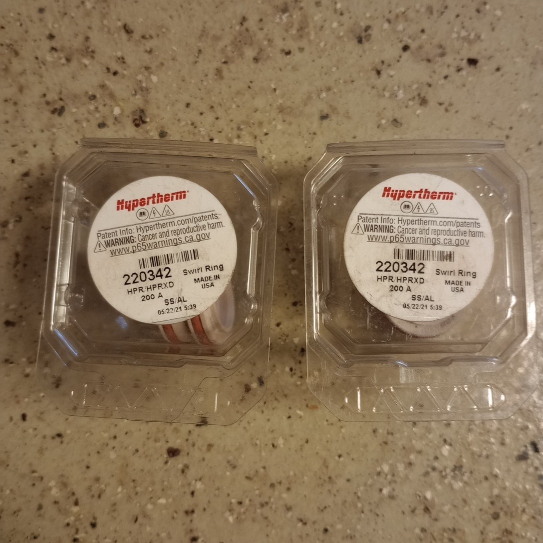 HYPERTHERM INC 220342 / 220342 (NEW IN BOX) Swirl Ring