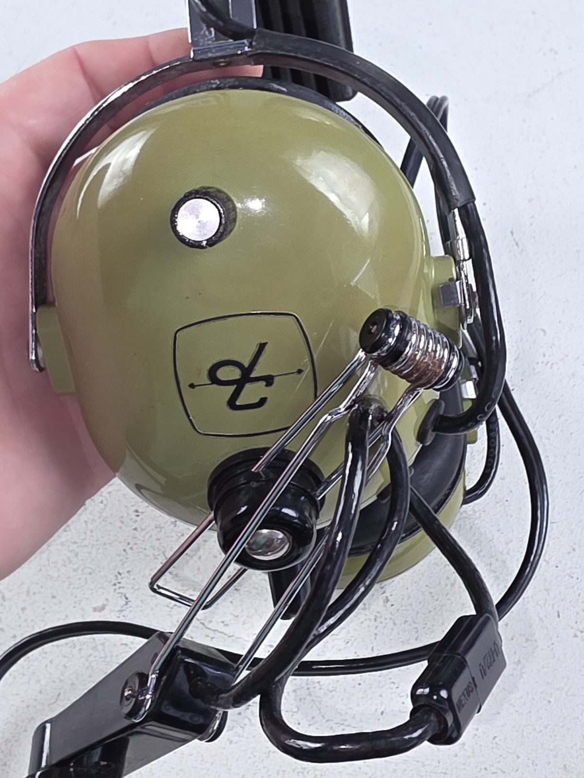 Vintage DAVID CLARK Model H10-30 Pilot's Aviation Headset with Mic UNTESTED
