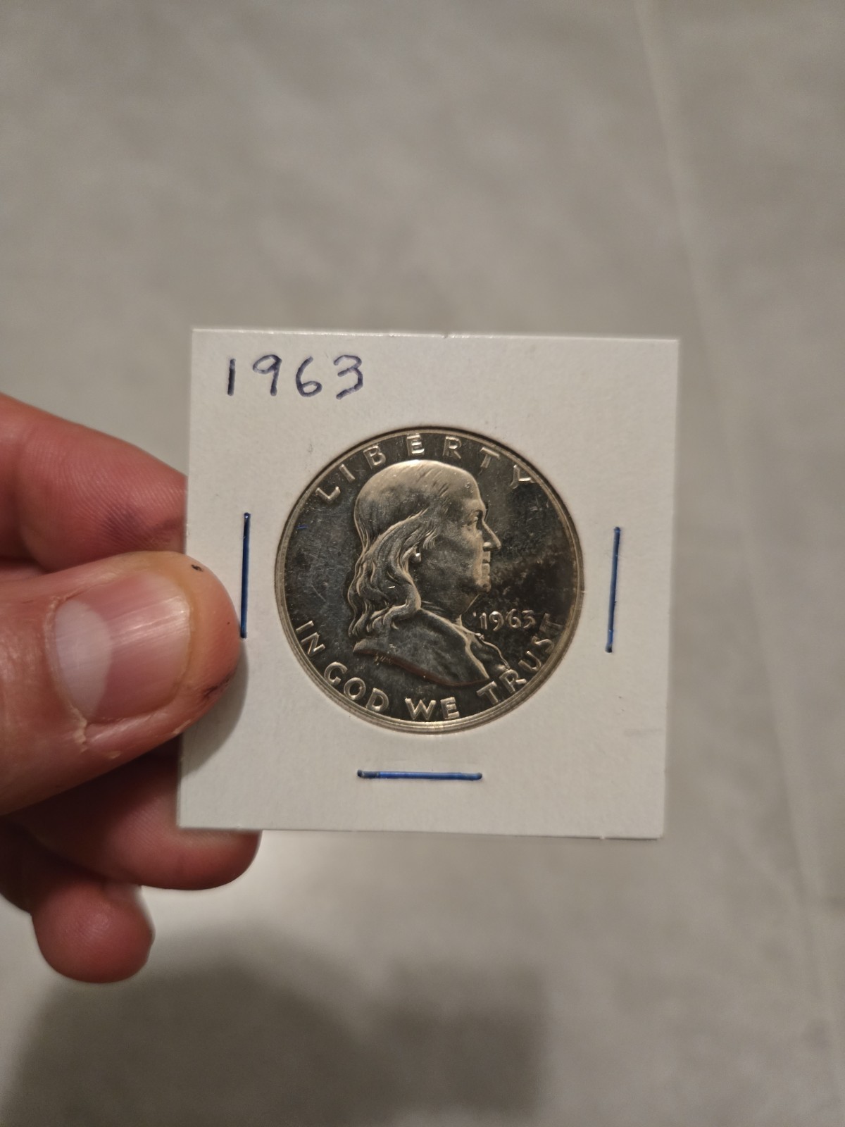 1963 Franklin Half Dollar 50c Silver Coin
