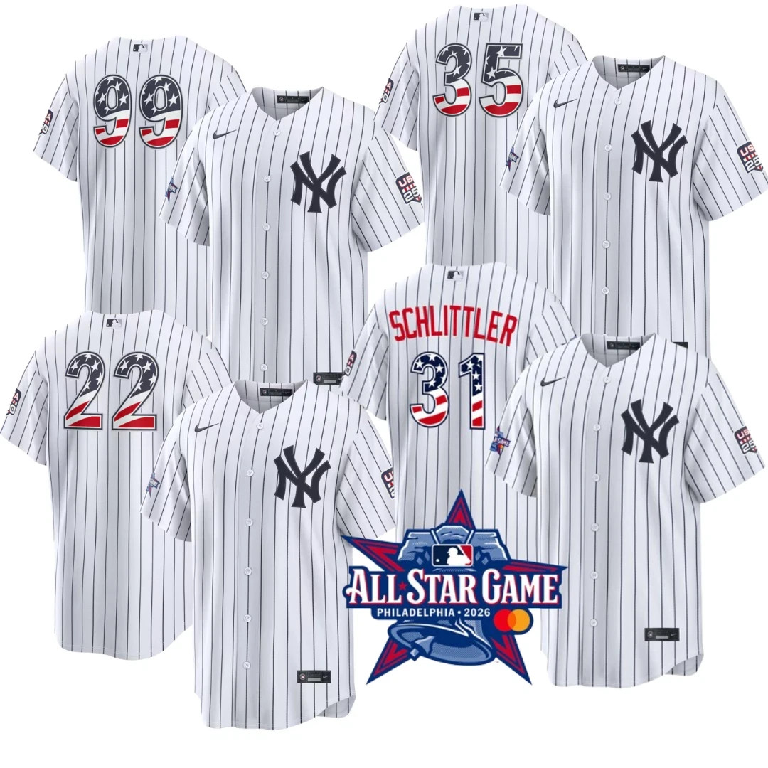 2026 All-Star Edition Stars & Stripes Men's All Stitched Jersey White All Size