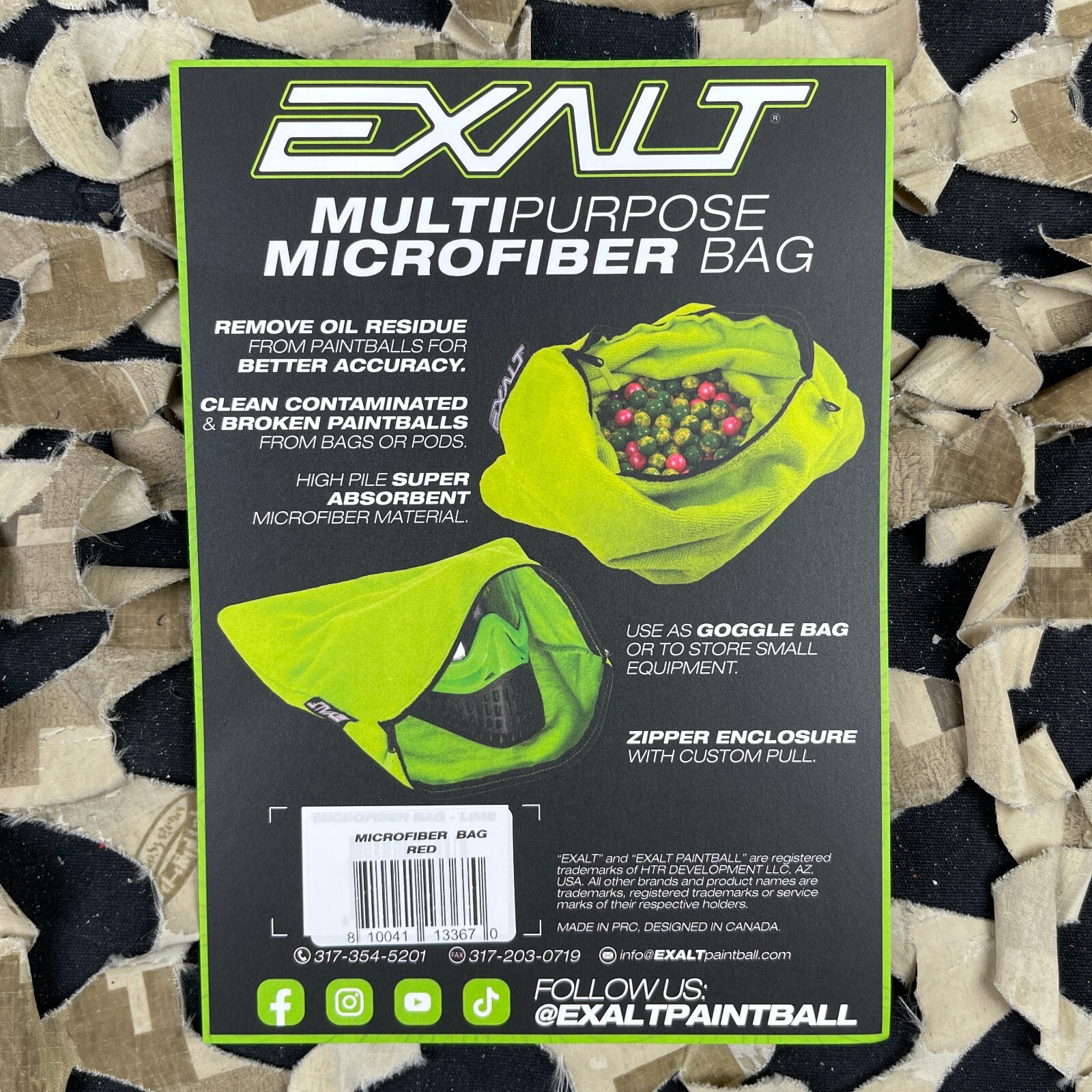 NEW Exalt Multipurpose Microfiber Bag - Red