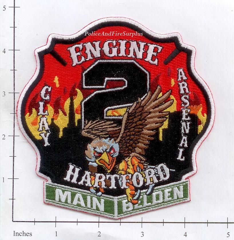 Connecticut - Hartford Engine 2 CT Fire Dept Patch v1 Clay Arsenal w/o date