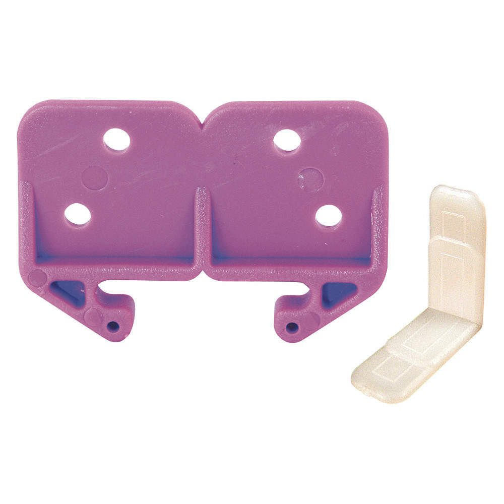 PRIME-LINE R 7130 Drawer Track Guide Kit,Plastic,Purple,PR 436A76