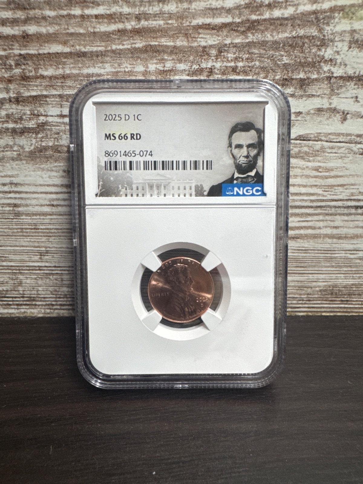 2025 D Lincoln Shield 1c Cent NGC MS66 RD LAST YEAR OF PENNY