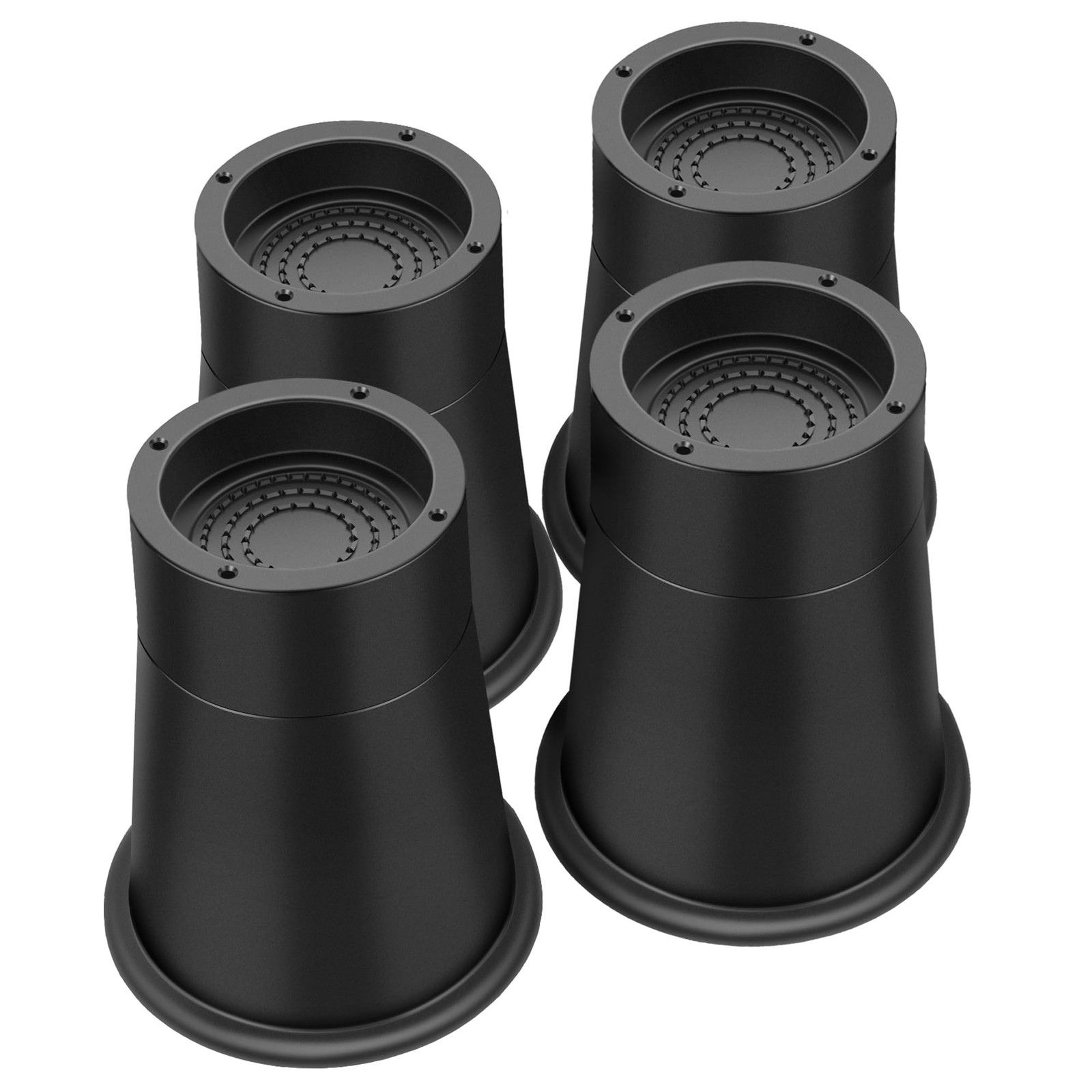 Bed Risers 6 Inch Heavy Duty, Elevation in Heights 4 or 5.8 Inch Round Furnit...