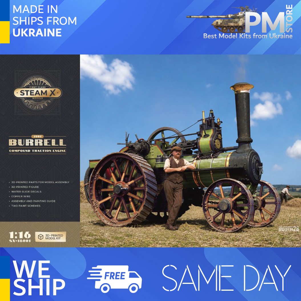 ScaleX SX-16001 1/16 1901 Burrell Compound Traction Engine