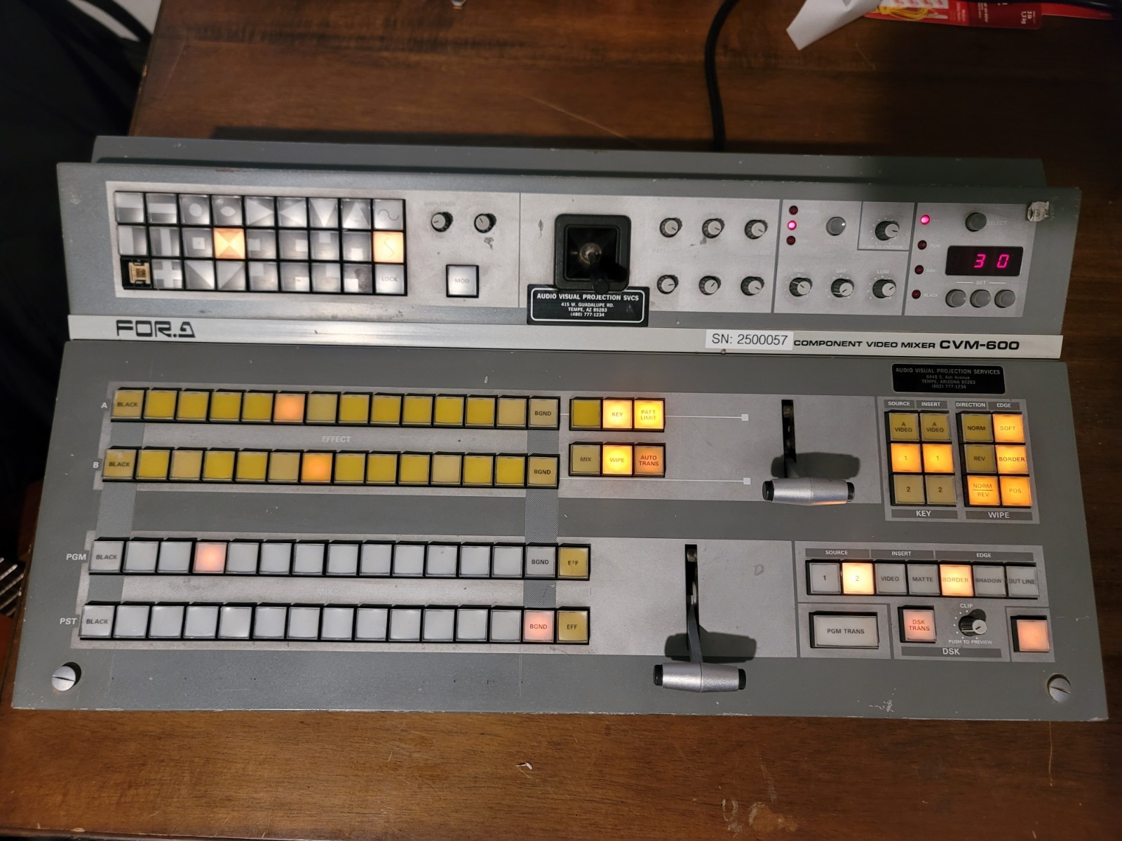 For.A CVM-600 Component Video Mixer Stereo Audio Mixer
