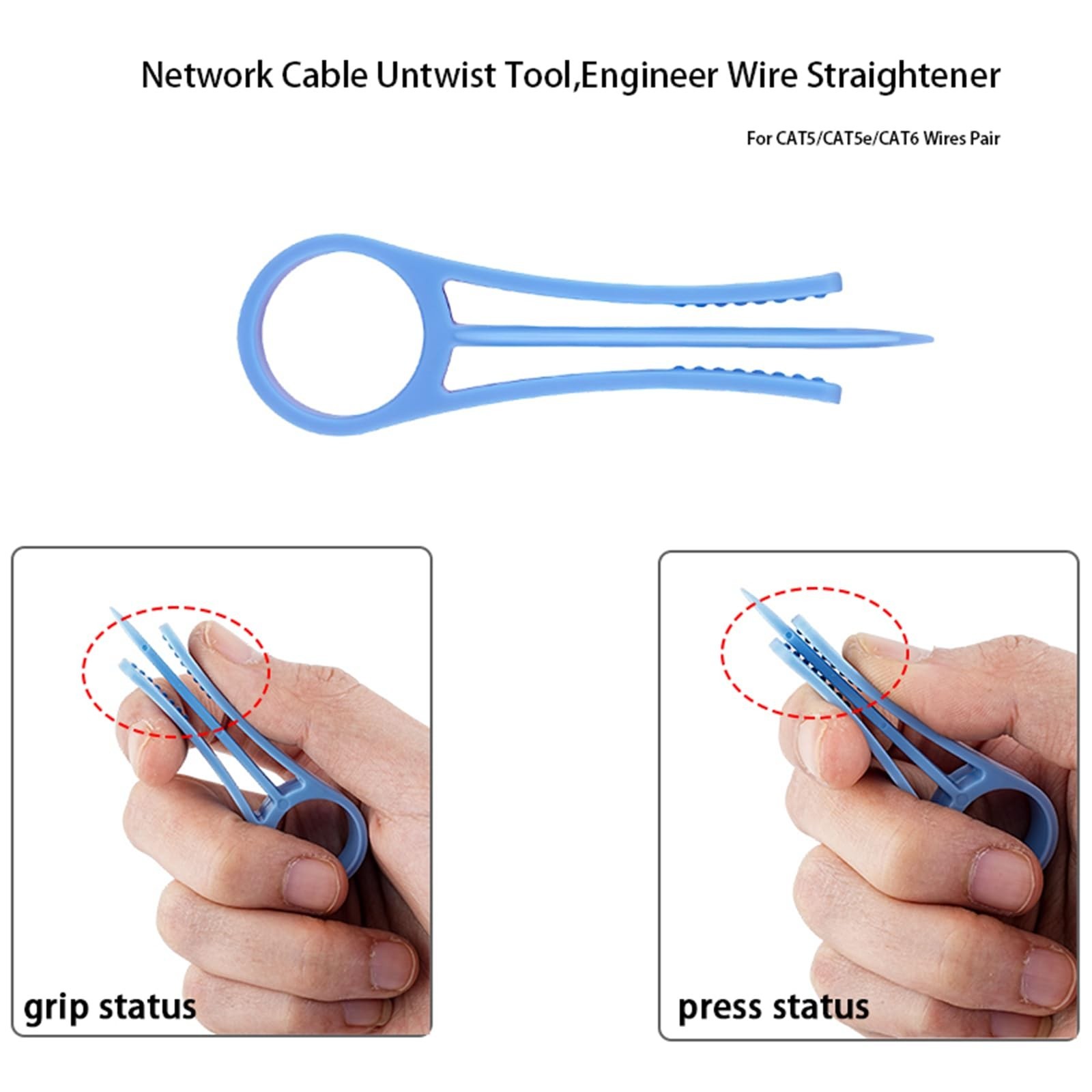 5 PCS Network Cable Untwist Tool,Wires Separator Tools, Wire Straightener Eng...
