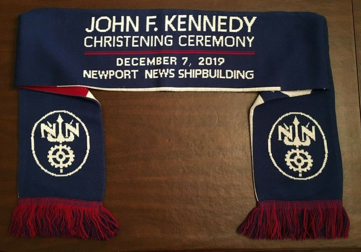 USS JOHN F. KENNEDY (CVN 79) SCARF & CHRISTENING PROGRAM - 7 DECEMBER 2019