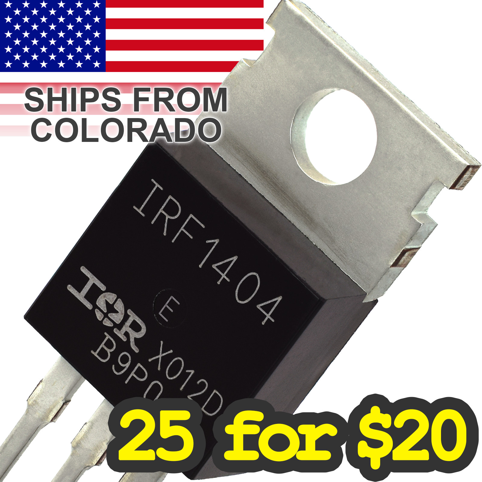 MOSFET - IRF1404 40V 162A - Transistor for Arduino Pi TTL