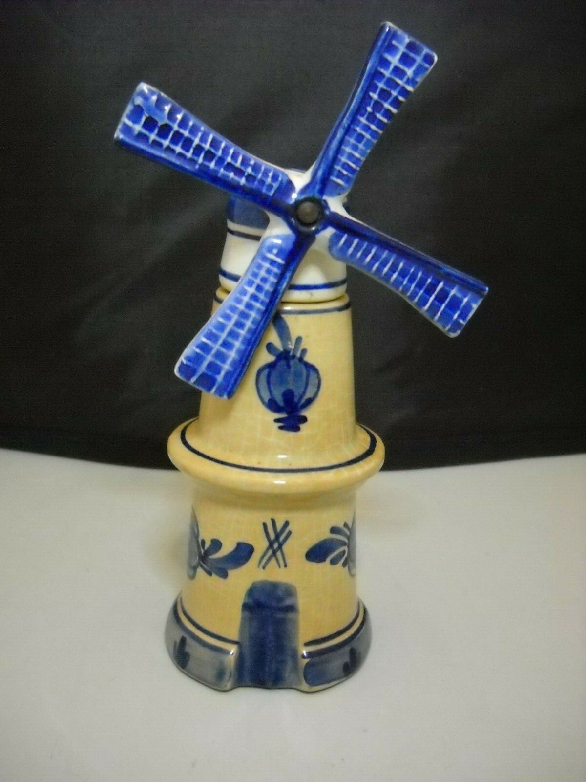Vintage Rynbende's Distillers Delft Windmill Liquor Decanter EMPTY