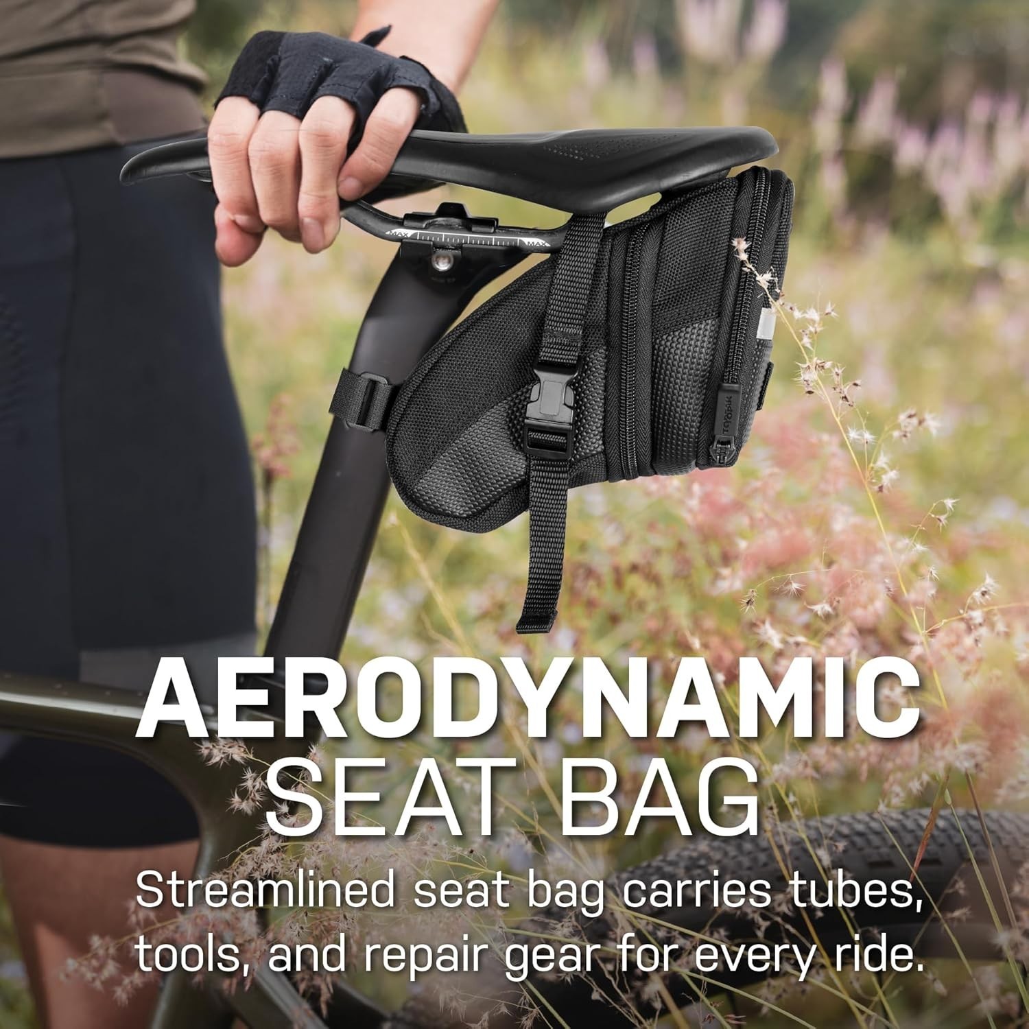 TC2261B Aero Wedge Pack with Strap Mount, Medium, black