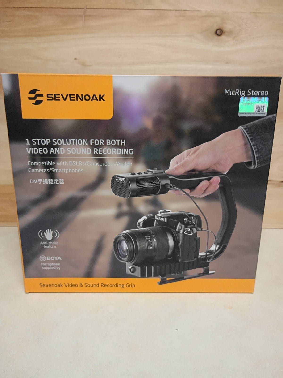 Sevenoak Camera Stabilizer with Built-In Microphone MicRig Stereo for Camcorder