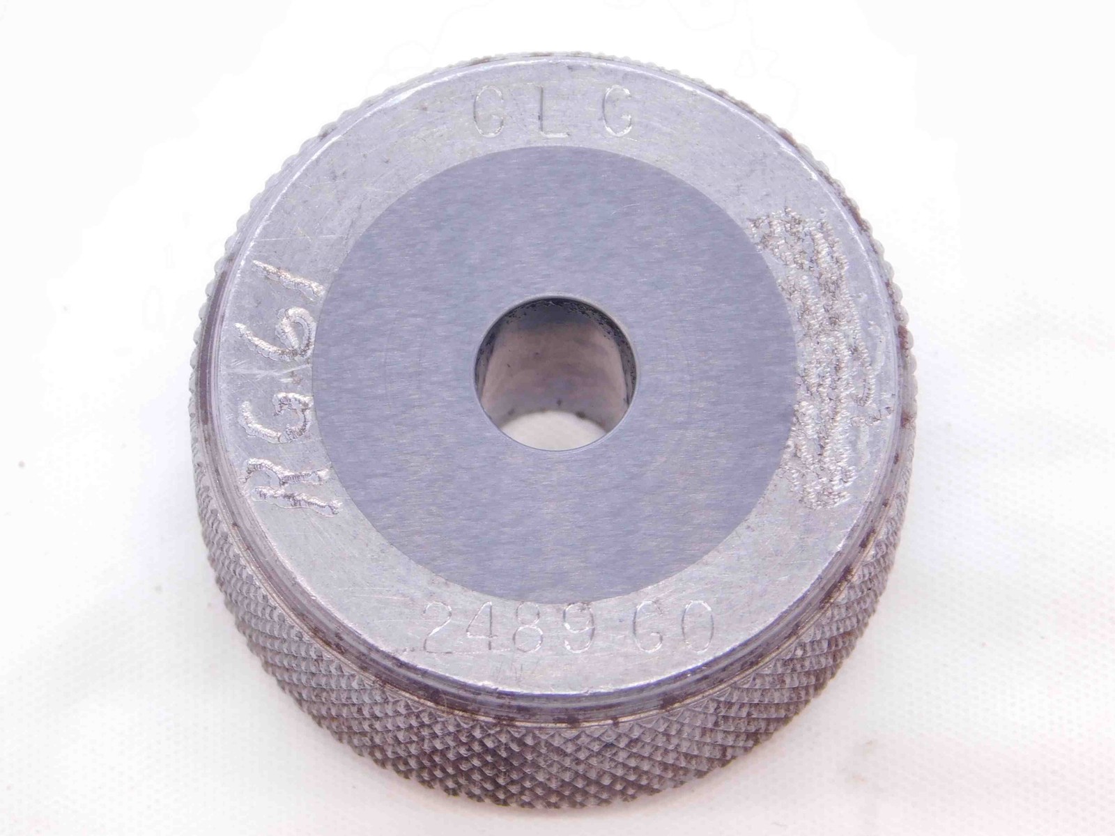 .2489 CARBIDE MASTER PLAIN BORE RING GAGE .2500 -.0011 UNDERSIZE 1/4 6.322 mm