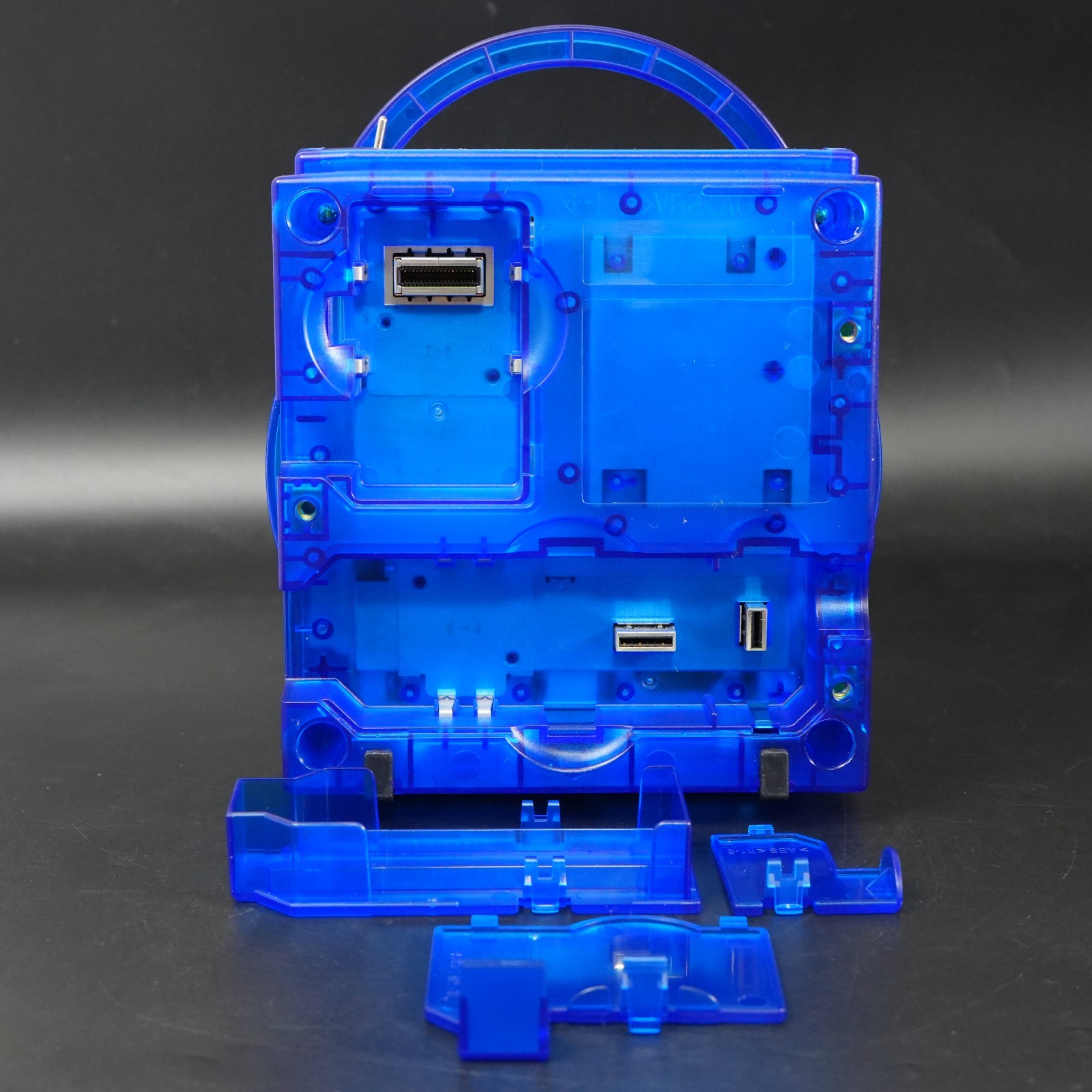 Nintendo GameCube Replacement Clear Blue Shell Console NTSC U-C/J Region Switch
