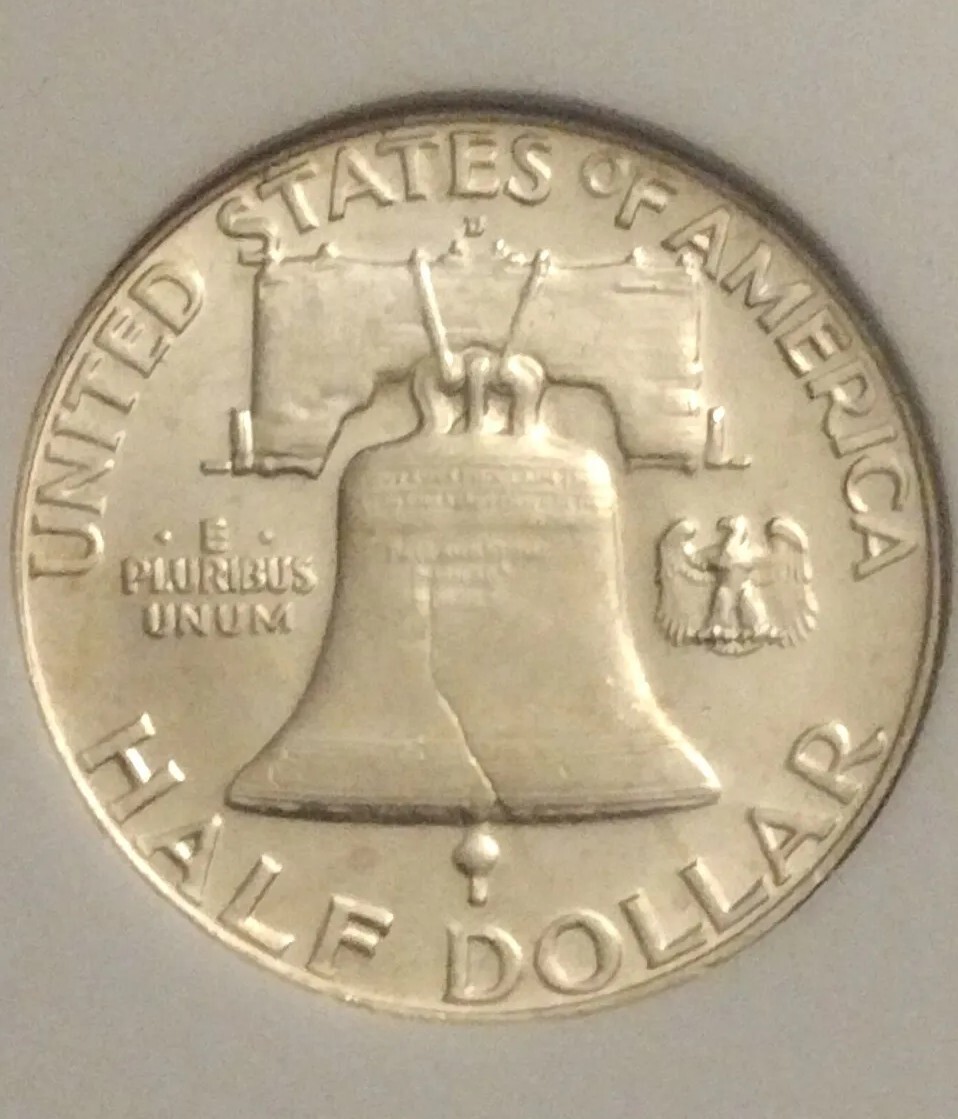 1957-D 90% SILVER 50¢ Franklin Half Dollar FBL - NICE!