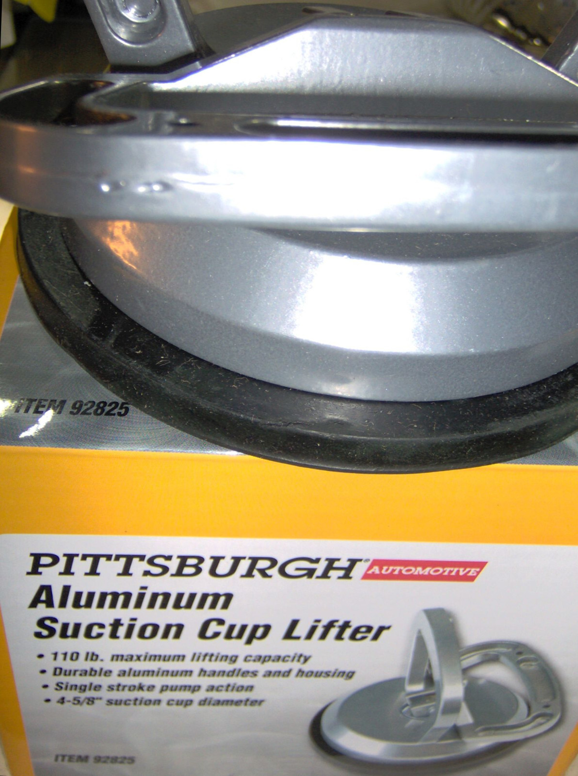 Aluminum SUCTION CUP LIFTER 110 lb 4.5" PRO Grade Grip lift puller dent puller