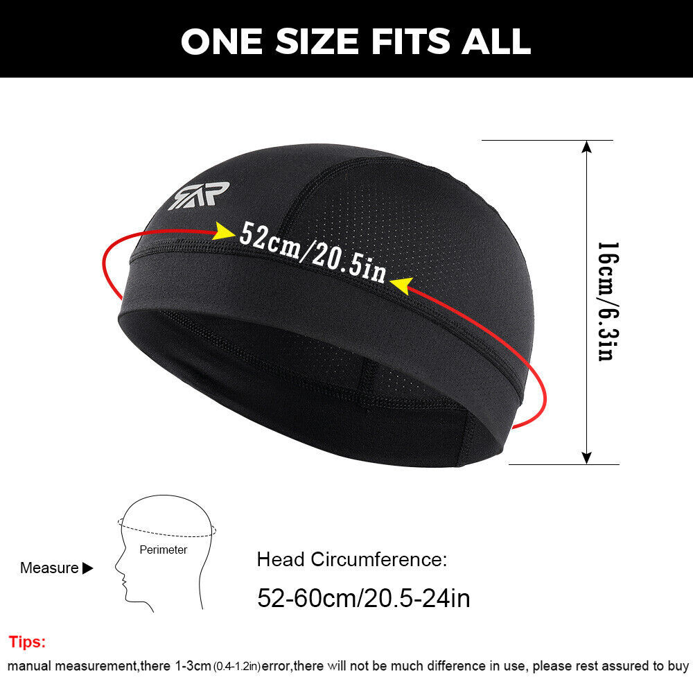 Men Cooling Beanie Hat Wrap Durag Headwear Skull Cap Doo Do Rag Bandana Headband