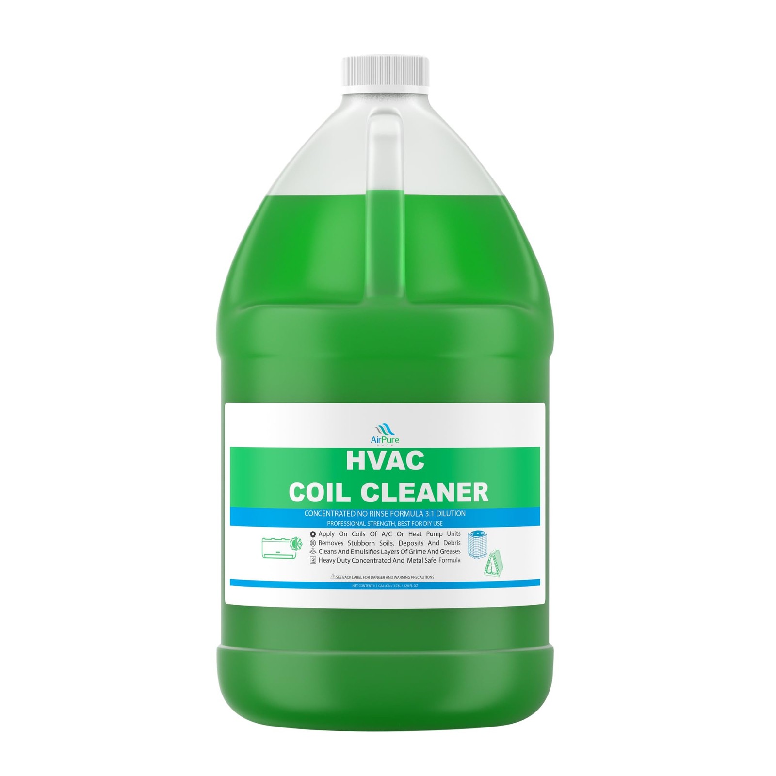 AC Evaporator Coil Cleaner, 1 Gallon (3.78L), No Rinse 128 Fl Oz (Pack of 1)