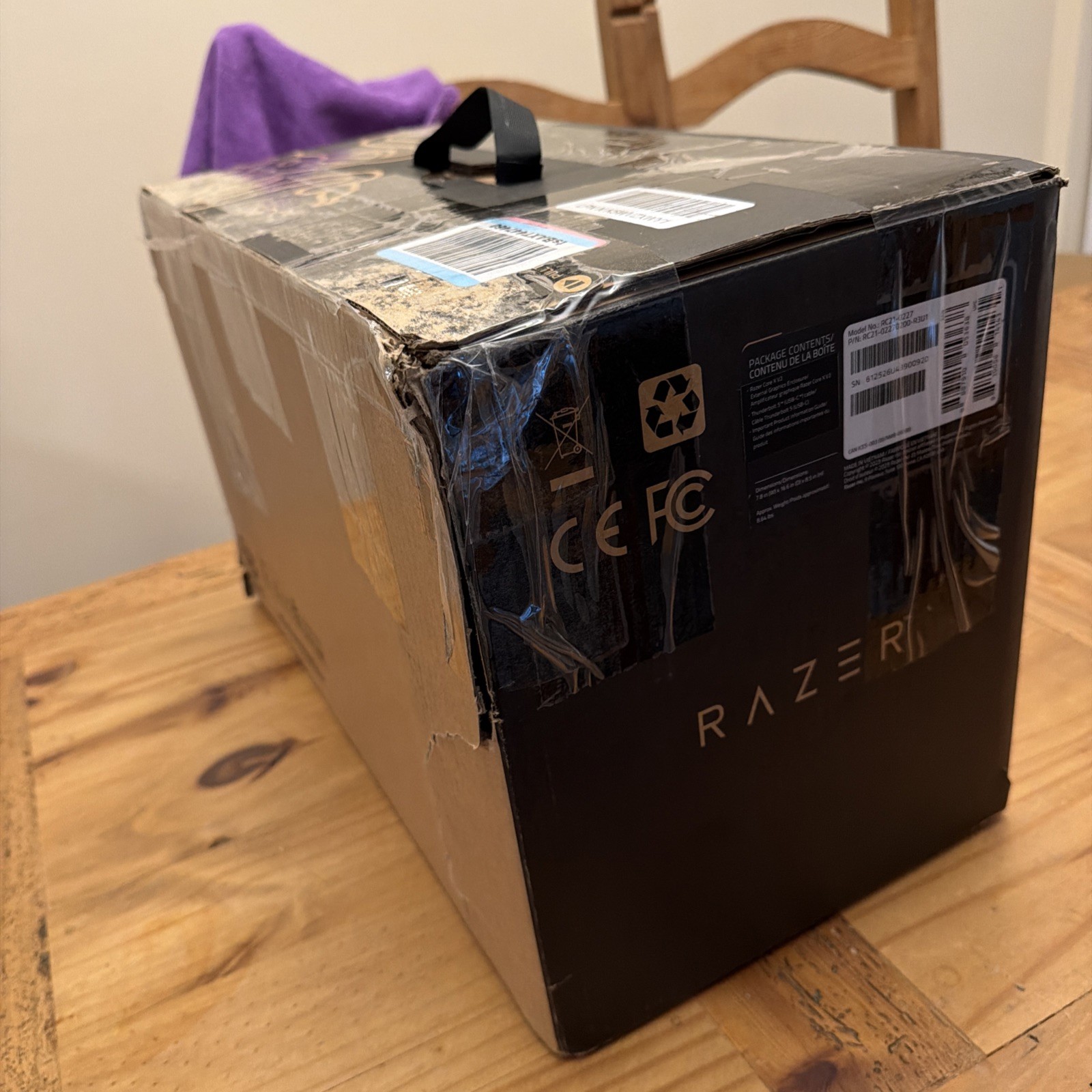 Razer Core X V2 Thunderbolt 5 Desktop Graphics Enclosure Open Box