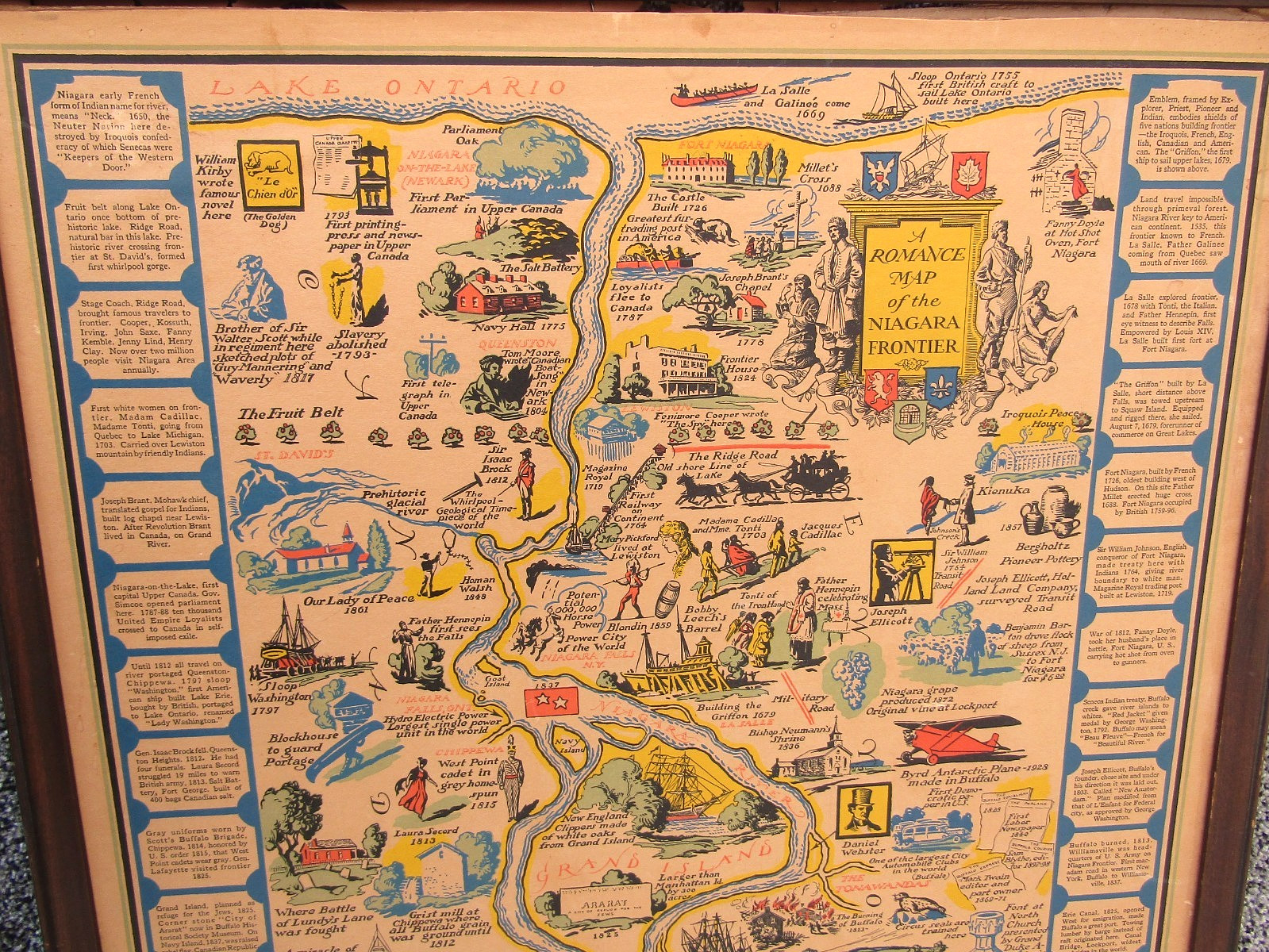 Romance Map of the Niagara Frontier 1931