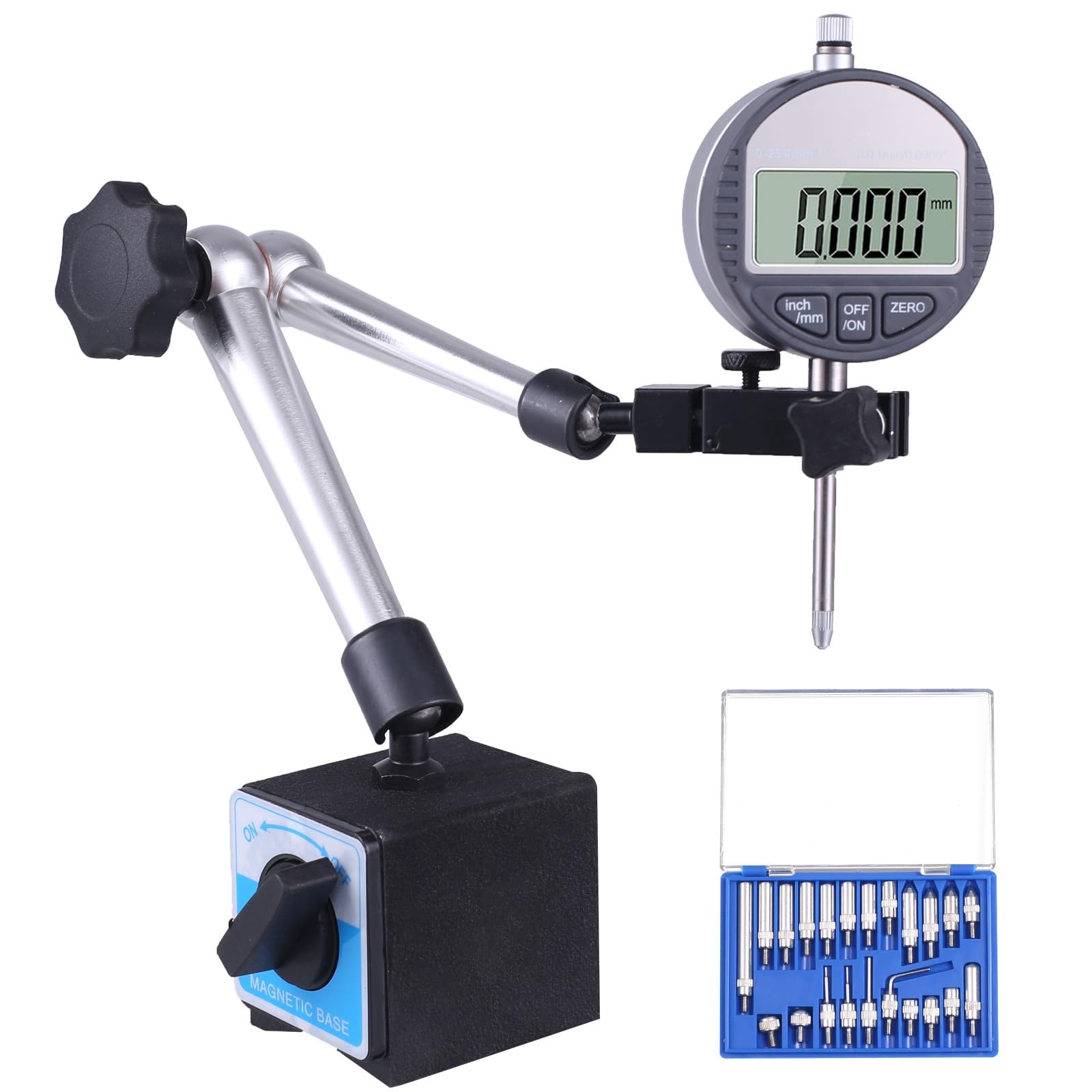 Qnkaa Electronic Digital Dial Indicator 0-1" / 25.4mm