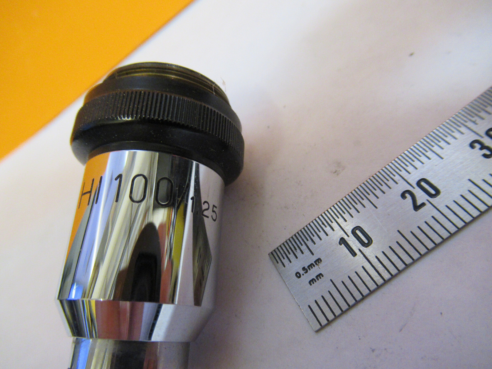 WILD HEERBRUGG SWISS OBJECTIVE HI 100X MICROSCOPE PART AS PICTURED Y3-A-50