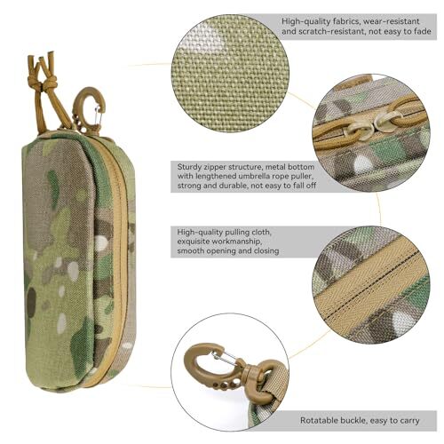 Tactical Molle Glasses Case Hard Shell Sunglass Case Eyeglass Case Cp