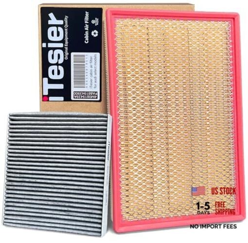 Cabin Engine Air Filter kit for 2011-2024 Ram 1500 (NOT FOR 6.2L TRX), Ram