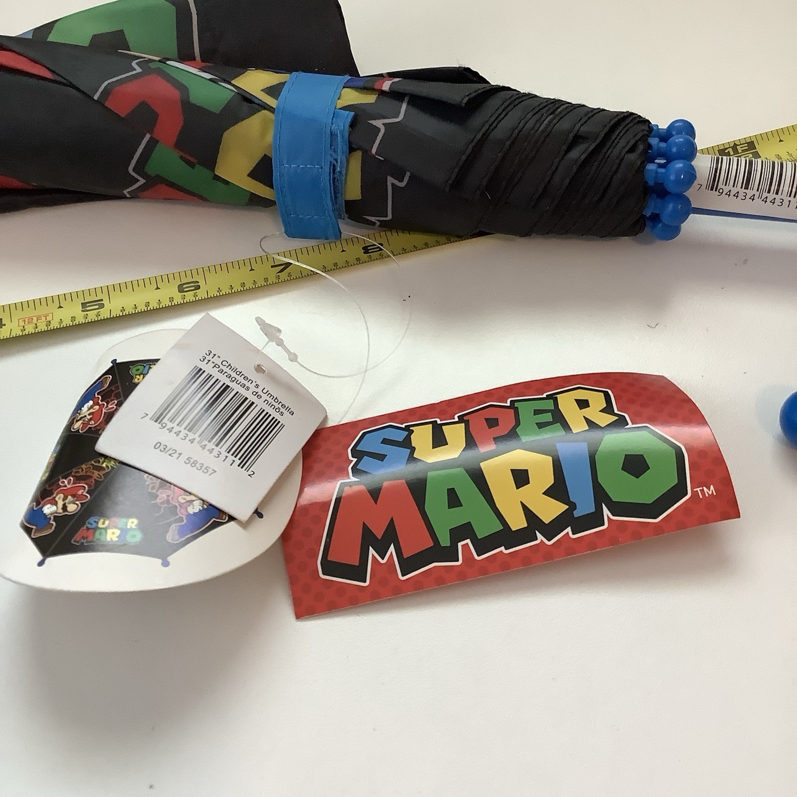 Nintendo Super Mario Folding Umbrella New With Tags