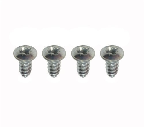 The Stop Shop 1967-1969 U-Jamb Weatherstrip Seal Screws Set of 4 Silver