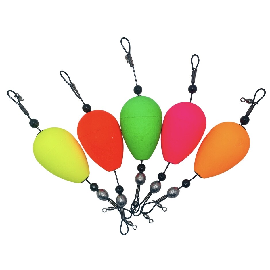 2.25" pear Popping corks Perfect for trout fishing 1pk - 6pk