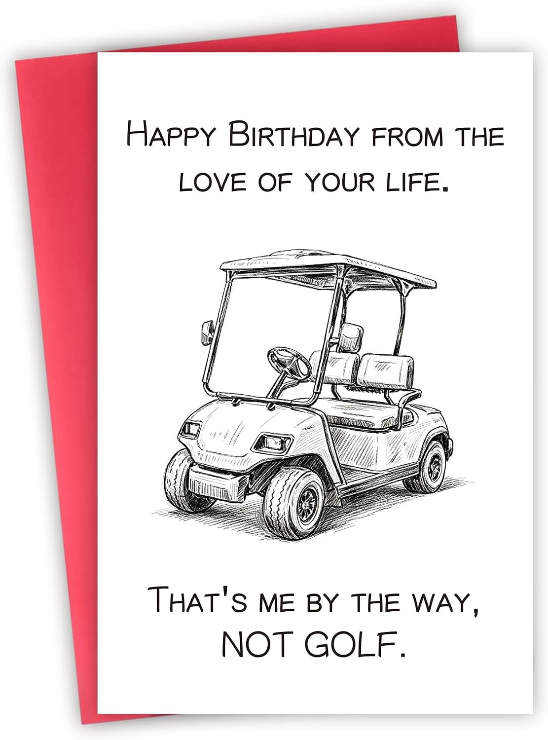 Funny Golf Birthday Card Gifts for Men Women,Happy Birthday Gift for Golfer,Golf