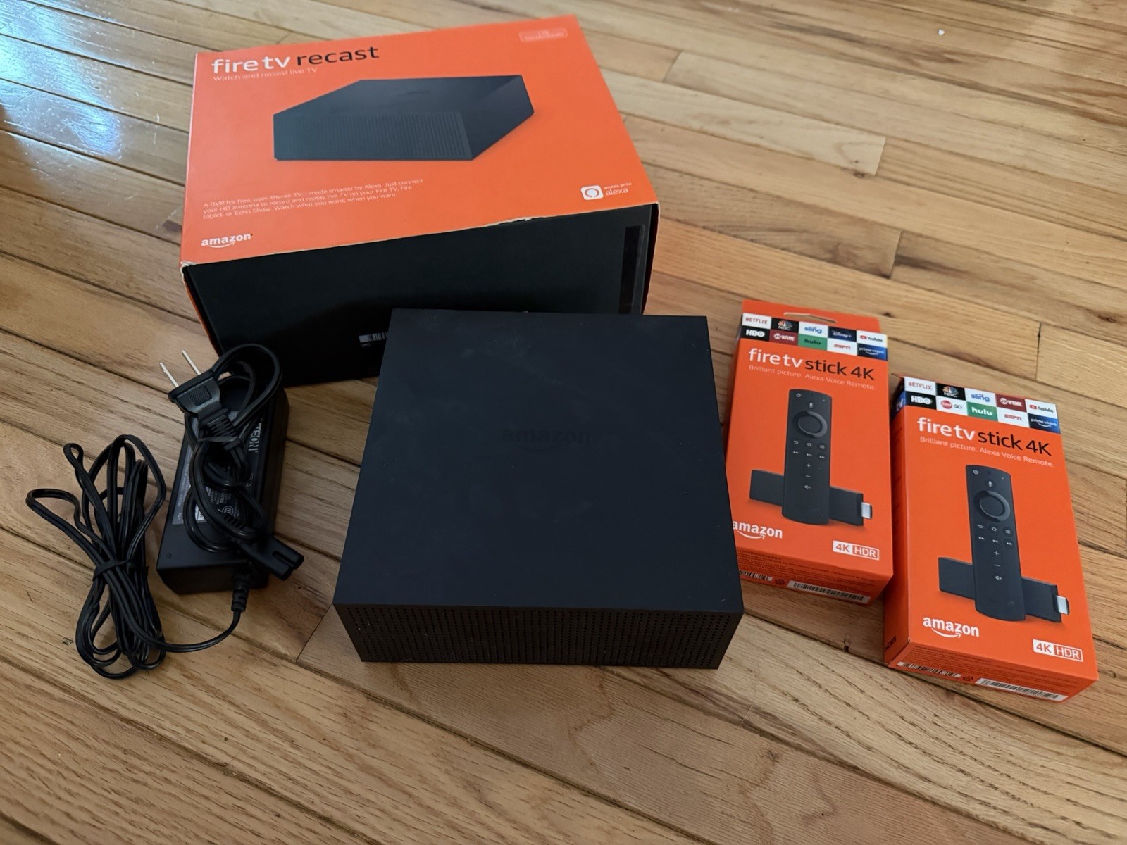 Amazon Fire TV Recast DVR Over-the-Air 1TB PLUS 2 Fire TV Stick 4K