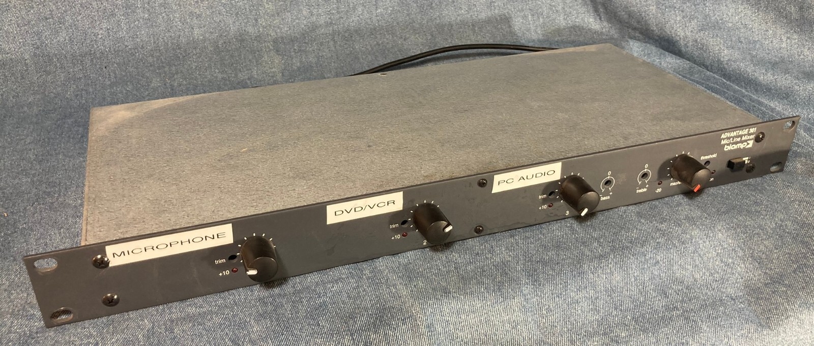 Biamp Advantage 301  Mic / Line Mixer 3 Channel Rack Mount