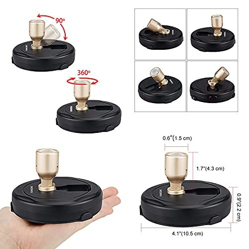 Spotlight Battery Operated Wireless LED Puck Light Dimmable Accent Spot Light...