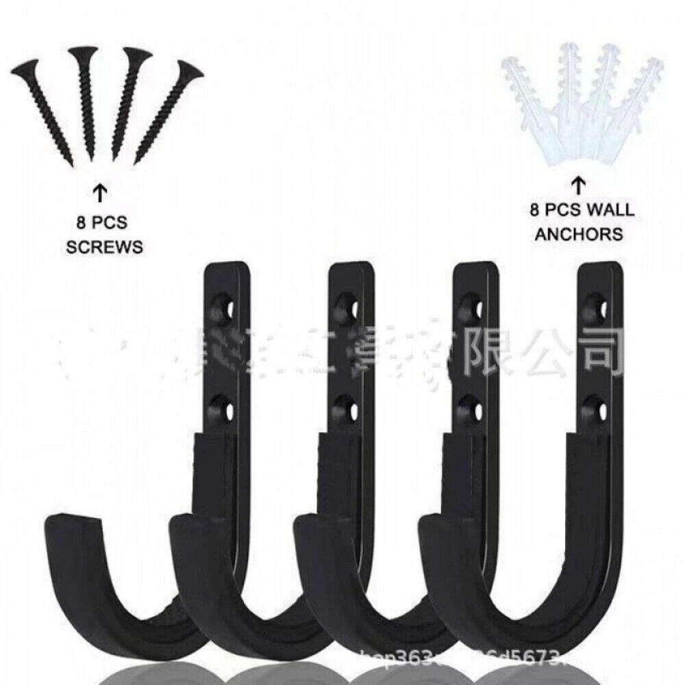 4Pcs Wall Frame Metal Storage Hook Sniper Cloth J-hook Gun Locks Rifle Shot Gun