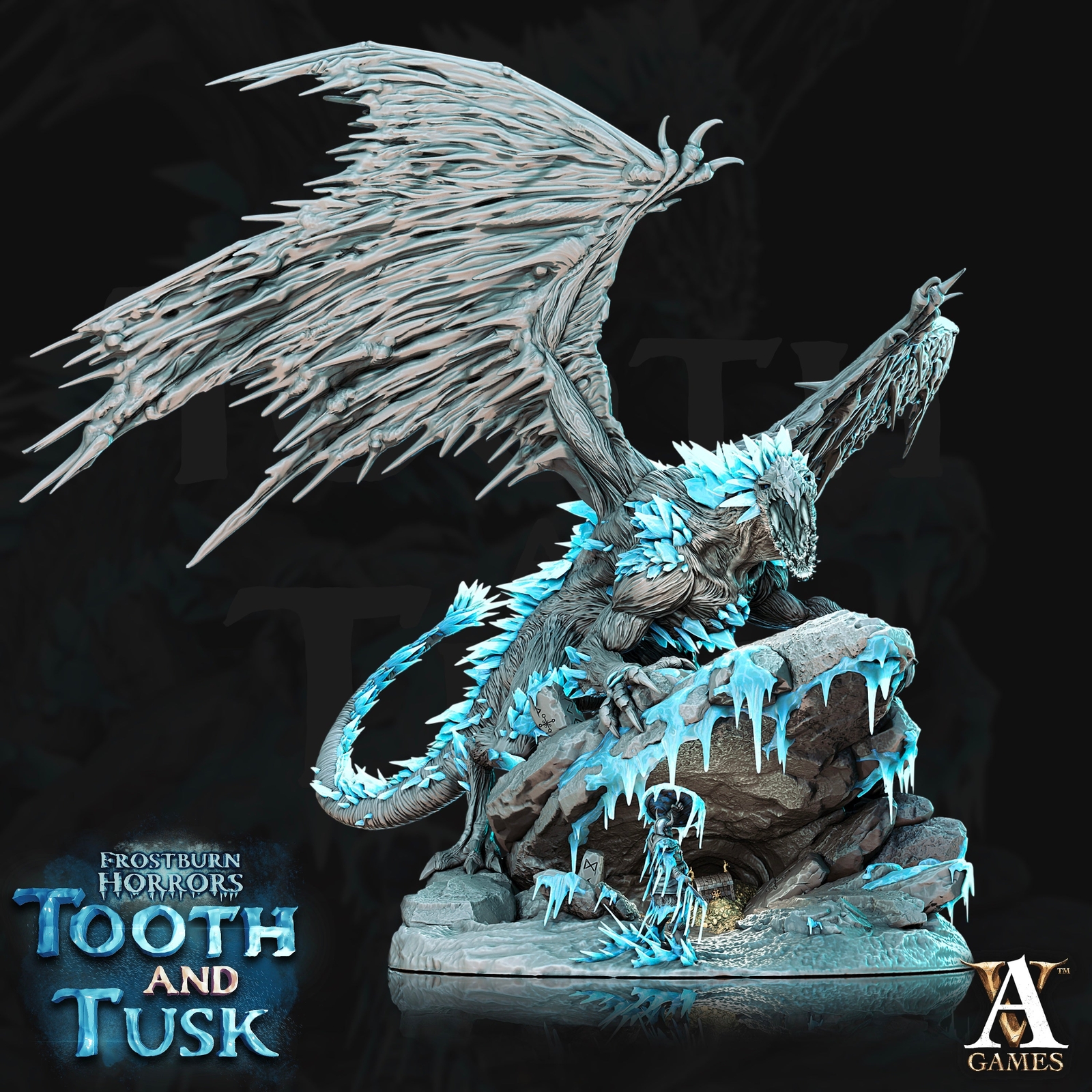 3D Printed Archvillain Games Frostburn Horrors Tooth and Tusk - Fionrir 28mm