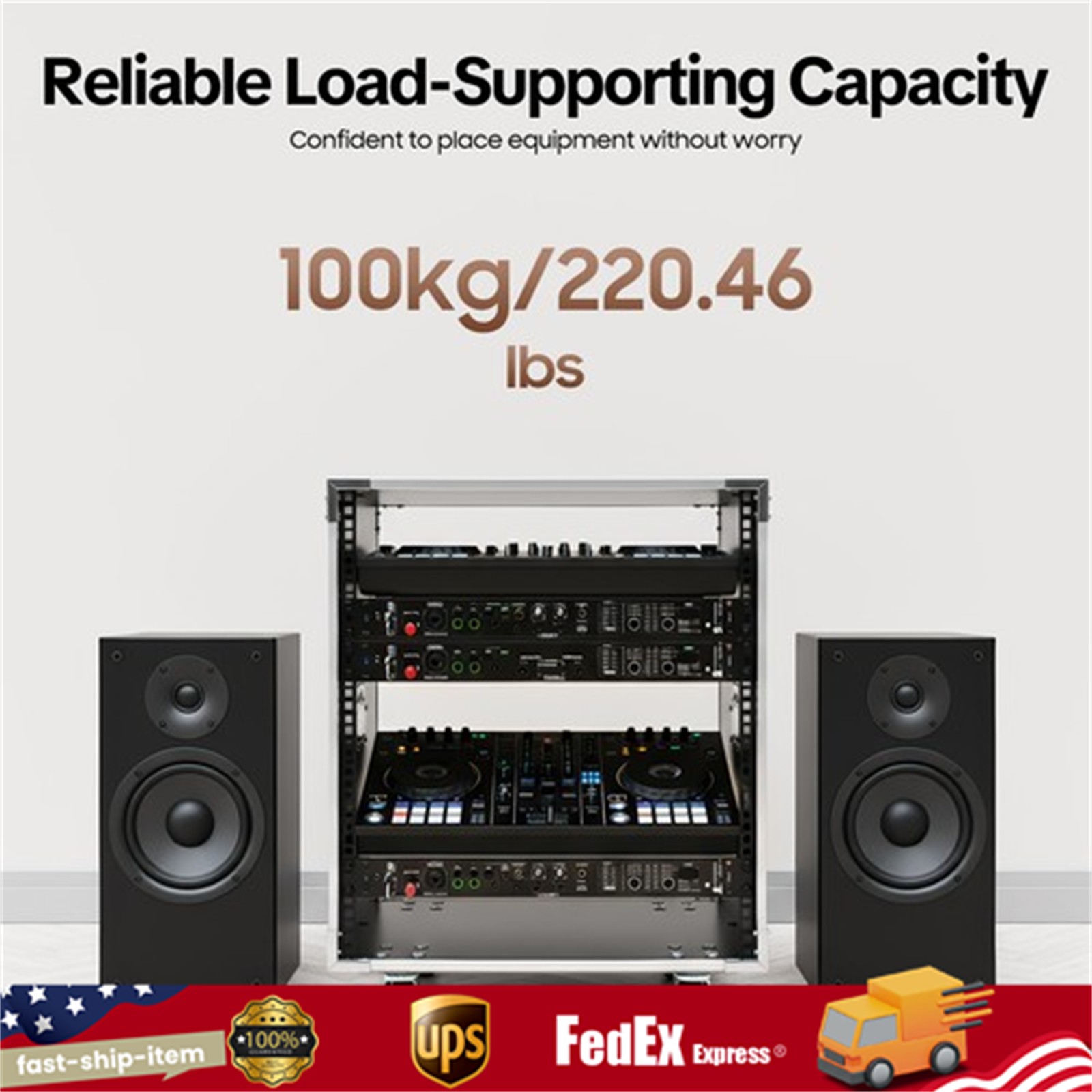12U Cabinet Rolling Network Rack Audio Studio Video Telecom Equipment Rack Black