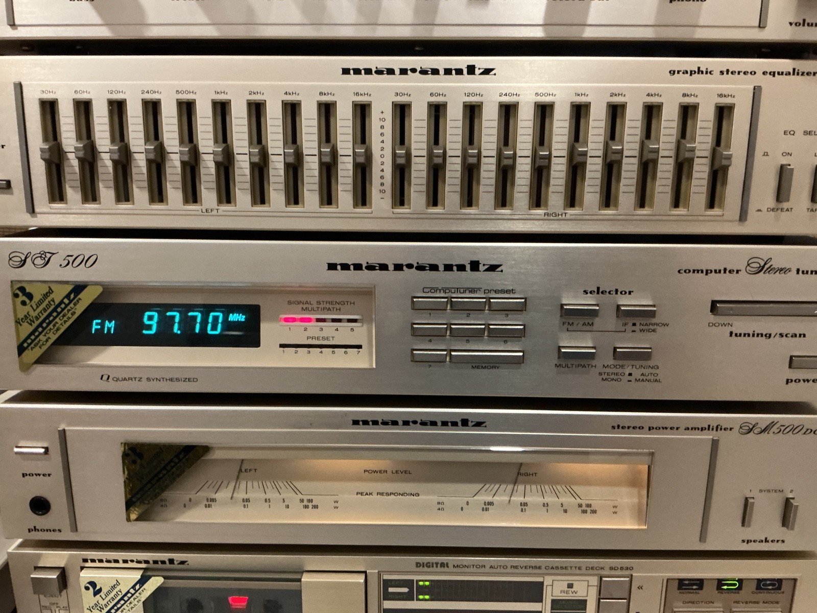 Marantz 500 Series Full System Vintage