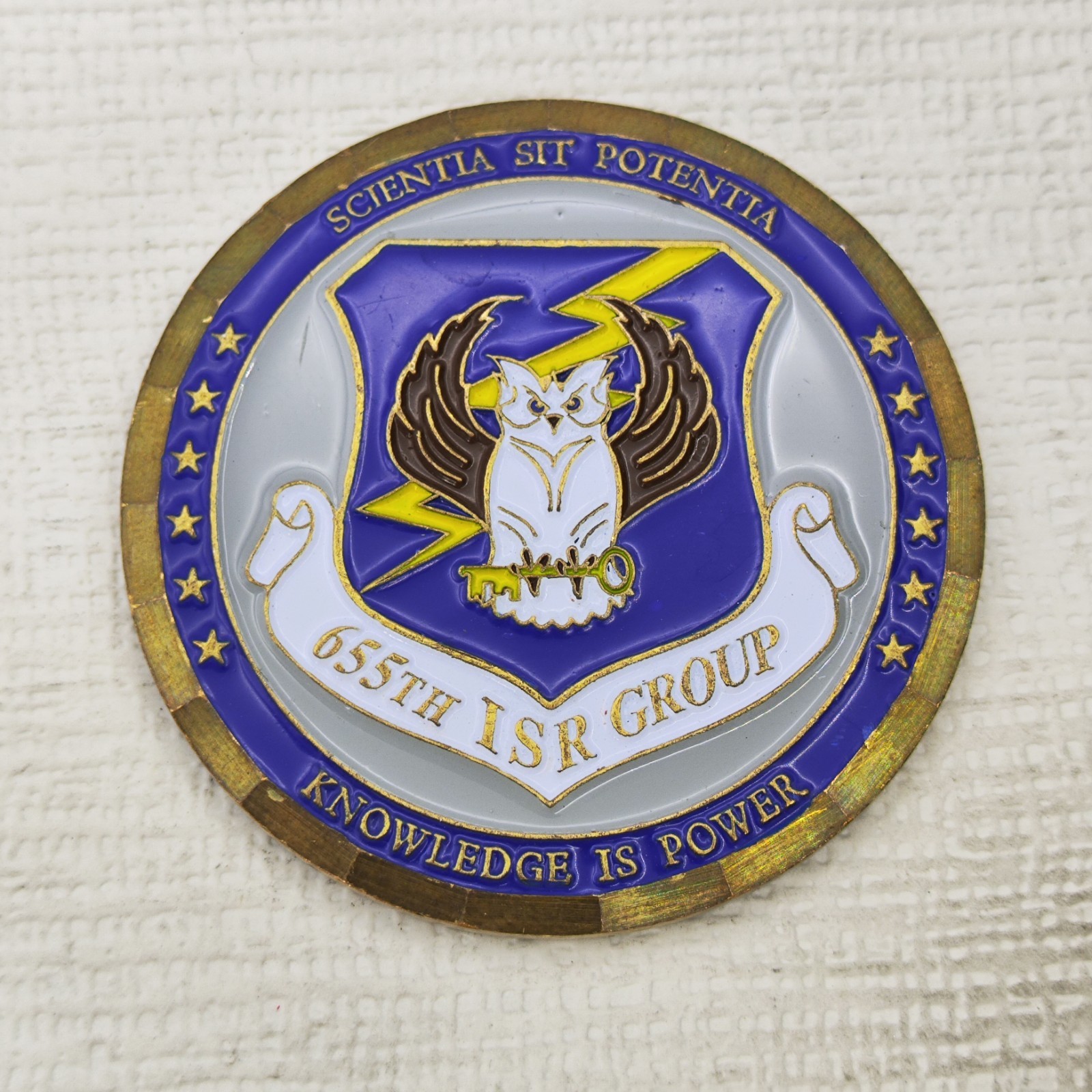 Wright-Patterson 655th ISR Group Challenge Coin