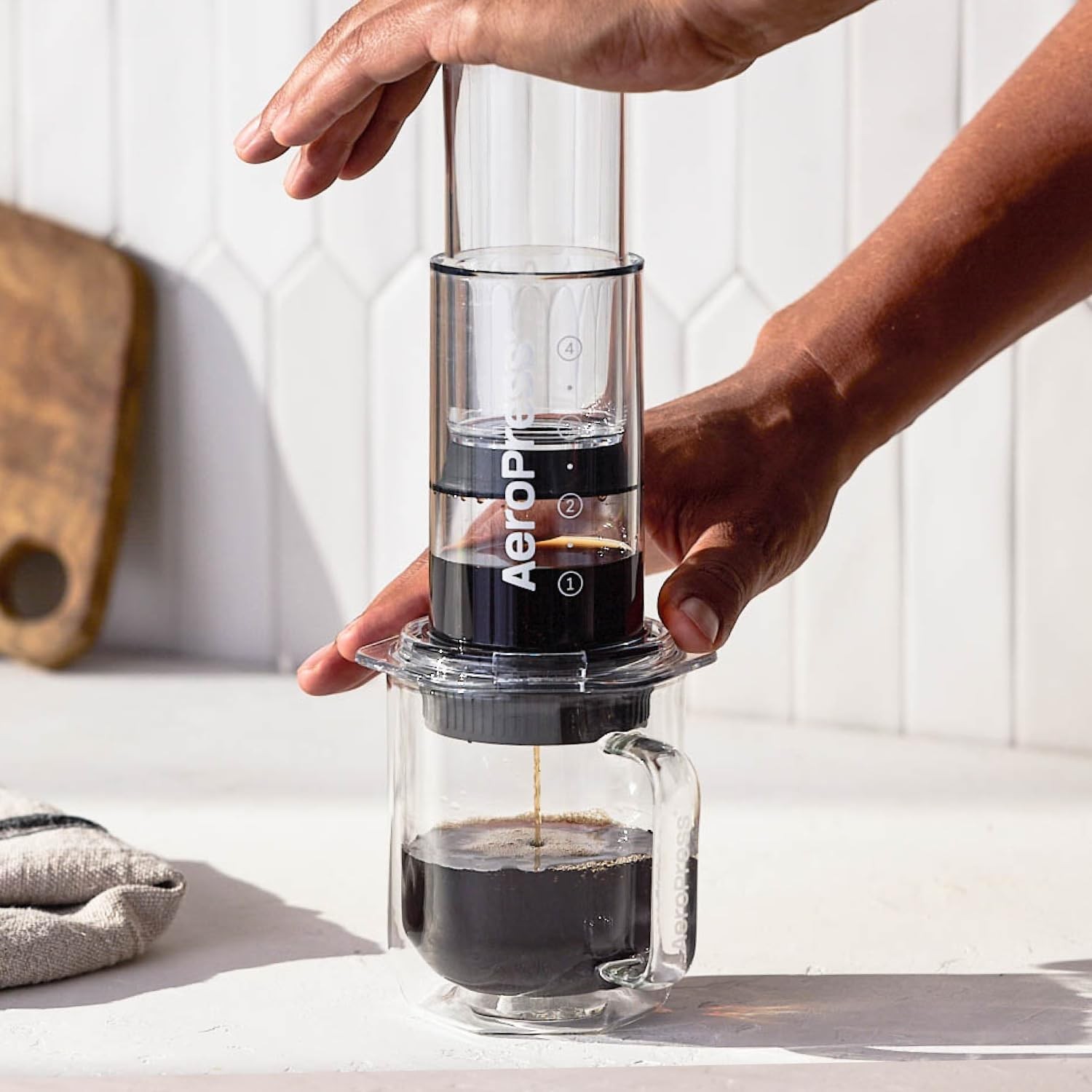 Flow Control Filter Cap, Stops Drip for Full Control Over Grind Size